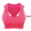 Image of Heal Orange Sports Top Vest Beauty Back Sports Bra Top Shock-Proof Gathering High-Intensity Sport Bh Yoga Underwear Fitness Bra