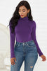 Image of High Quality Long Sleeve Women Sexy Bodysuit 2019 Autumn Winter Female Mock Neck Warm Clothes Slim Fit Fashion Solid Body Suit