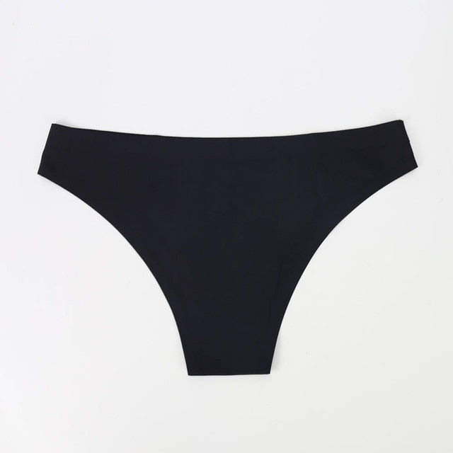 High Quality Panty Seamless Solid Color Concise Briefs Ultra thin Sexy Low rise Underwear S-XL Plus Size Ladies Lingerie New Hot