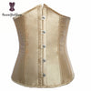 Image of High quality metal busk clips wholesale underbust waist corset slimming waist cinchers lacing bondage satin corsets 28335#