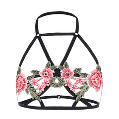 Hollow Out Sexy Lingerie Women Underwear Halter Bras for Women Seamless Bra Push Up Transparent Bralette Encaje Mujer 40MAY17