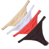 Image of Hot Sale Sexy Women Cotton G String Thongs Low Waist Sexy Panties Ladies' Seamless Underwear Black Red White Skin Erotic Panty
