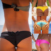 Image of Hot Sale Women Sexy Bow Shape Brazilian Cheeky Bottom Bikini Thong T-back Ruched Briefs Panties Underwear