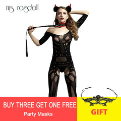 Hot Sexy Bodystockings black Sex nightwear fashion underwear sleepwear intimates Kimono Sex products crotchless Teddies