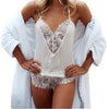 Image of Hot Sexy Lace Lingerie Erotic Teddies Bodysuit Women Spaghetti Strap Lace Underwear Nightwear Hollow out Sex Costume Plus Size
