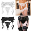 Image of Hot Sexy Stocking Set Sexy Women Sheer Lace Tighs High Stockings Erotic Lingerie Garter Pantyhose Sexy Garter Belt Stockings