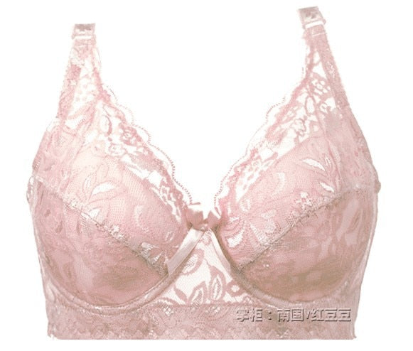 Hot Summer Women Push Up Bra plus size bra B C D Underwear Big Size Padded Sexy lingerie Sheer Bh Purple Black Ladies Brassiere