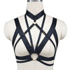 Image of Hot Women harness Bra body crop top Spandex Adjust Cage bra harness Sexy body stocking Goth harajuku  harness belt  hand made