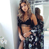 Image of Hot sale Sexy Women Bra Set Fashion Lace Floral Bralette Bralet Bra Bustier Crop Top Cami Unpadded Tank wireless bra Set *50
