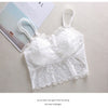 Image of Hot sexy women bra Summer 2019 fashion Sheer Lace floral Bralette Bras Girls Strappy lingerie bra underwear sweet wire free Bra