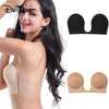 Image of Invisible Push Up Bra Strapless Bras Dress Wedding Party Sticky Self-adhesive Silicone Brassiere Breathable Deep U Bra Dropship