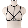 Image of JLX.HARNESS Sexy Ladies Women Body Harness Bra Fetish Chest Bondage Lingerie Erotic Cage Bra Gothic Garter Belt Suspenders