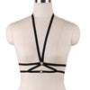 Image of JLX.HARNESS Sexy Ladies Women Body Harness Bra Fetish Chest Bondage Lingerie Erotic Cage Bra Gothic Garter Belt Suspenders