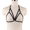 Image of JLX.HARNESS Sexy Ladies Women Body Harness Bra Fetish Chest Bondage Lingerie Erotic Cage Bra Gothic Garter Belt Suspenders