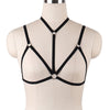 Image of JLX.HARNESS Sexy Ladies Women Body Harness Bra Fetish Chest Bondage Lingerie Erotic Cage Bra Gothic Garter Belt Suspenders