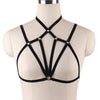 Image of JLX.HARNESS Sexy Ladies Women Body Harness Bra Fetish Chest Bondage Lingerie Erotic Cage Bra Gothic Garter Belt Suspenders