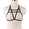 Image of JLX.HARNESS Sexy Ladies Women Body Harness Bra Fetish Chest Bondage Lingerie Erotic Cage Bra Gothic Garter Belt Suspenders
