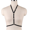 Image of JLX.HARNESS Sexy Ladies Women Body Harness Bra Fetish Chest Bondage Lingerie Erotic Cage Bra Gothic Garter Belt Suspenders