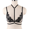 Image of JLX.HARNESS Sexy Ladies Women Body Harness Bra Fetish Chest Bondage Lingerie Erotic Cage Bra Gothic Garter Belt Suspenders