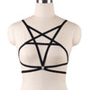 Image of JLX.HARNESS Sexy Ladies Women Body Harness Bra Fetish Chest Bondage Lingerie Erotic Cage Bra Gothic Garter Belt Suspenders