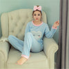 Image of JULY'S SONG Flannel Women Pajamas Sets Autumn Winter Pajamas Cartoon Thick Warm Women Sleepwear Cute Animal Female Homewear
