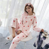 Image of JULY'S SONG Women Pajama Sets 2019 Autumn Winter Pajamas Flannel Cartoon Thick Warm Women Sleepwear Cute Animal Female Homewear