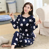 Image of JULY'S SONG Women Pajama Sets 2019 Autumn Winter Pajamas Flannel Cartoon Thick Warm Women Sleepwear Cute Animal Female Homewear