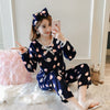 Image of JULY'S SONG Women Pajama Sets 2019 Autumn Winter Pajamas Flannel Cartoon Thick Warm Women Sleepwear Cute Animal Female Homewear