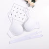 Image of Japanese Style Deep V Push Up Bra Strapless Underwire Underwear Women Sexy Soutien Gorge Thin Half Cup Lingerie Beauty Back Hot