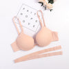 Image of Japanese Style Deep V Push Up Bra Strapless Underwire Underwear Women Sexy Soutien Gorge Thin Half Cup Lingerie Beauty Back Hot