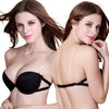 Image of Japanese Style Strapless Invisible Half Cup Sexy Push Up Bra Underwear Wedding Dress Small Breasts Seamless Anti-skid Bralette