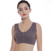 Image of Jerrinut Bras For Women Plus Size Seamless Bra Cotton Breathable Underwear Wireless With Pads Push Up Bra Plus Size 5XL 6XL