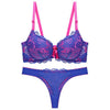 Image of Julexy New 2019 Sexy Lace Women bra set thong hollow out Underwear Panty Set  intimante Bra brief lingerie set