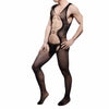 Image of KWAN.Z male sexy lingerie transparent open crotch bodystocking men's catsuit sexy body all wrapped hot erotic underwear bodysuit