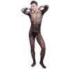 Image of KWAN.Z male sexy lingerie transparent open crotch bodystocking men's catsuit sexy body all wrapped hot erotic underwear bodysuit