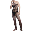 Image of KWAN.Z male sexy lingerie transparent open crotch bodystocking men's catsuit sexy body all wrapped hot erotic underwear bodysuit