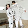 Image of Kigurumi Unicorn Pajama Adult Animal Onesies for Women Men Couple 2019 Winter Pajamas Stitch Sleepwear Flannel Pijamas pyjama