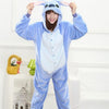 Image of Kigurumi Unicorn Pajama Adult Animal Stitch Onesie Women Men Couple 2019 Winter Pajamas Suit Cat Sleepwear Flannel Pijamas