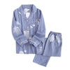 Image of Korea Fresh maple leaf pajama sets women 100% gauze cotton long sleeve casual sleepwear women pyjamas summer hot sale 2019