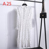 Image of Korean Black Shirt Vestidos Office Polka Dot Vintage Autumn Dresses Women Dresss Pring 2019 Midi Floral Long Sleeve Dress Female