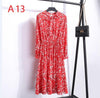Image of Korean Black Shirt Vestidos Office Polka Dot Vintage Autumn Dresses Women Dresss Pring 2019 Midi Floral Long Sleeve Dress Female