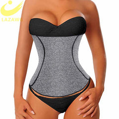 LAZAWG Women Waist Trainer Tummy Control Girdle Neoprene Sweat  Weight Loss Top Slimming Underwear Workout Belt Modeling Strap