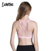 Image of LUKITAS Women Sports Bra Quick Dry High Stretch Top Sport Push Up Fitness  Running Gym Breathable Cross Strap Yoga Bra Vest Tops