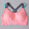 Image of LUKITAS Women Sports Bra Top Fitness Push Up Cross Strap Sexy Yoga Bra Gym Running Padded Tank Jogging Fitness  Padded Vest Tops