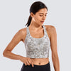 Image of La Isla Women's Medium Support Strappy Back Wirefree Removable Cups Longline Yoga Sports Bra XS S M L XL