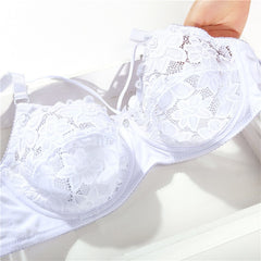 Lace Bra C D E Cup Sexy Bras For Women Ultrathin Floral Lingerie Plus Size Women Brassiere soutien gorge femme Bralette 36-46