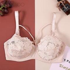 Lace Bra C D E Cup Sexy Bras For Women Ultrathin Floral Lingerie Plus Size Women Brassiere soutien gorge femme Bralette 36-46