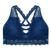 Image of Lace Bralette Backless Wireless Crop Top Sexy 3/4 Cup Floral Bras For Women Fashion Female 6 Colors Padded Underwear Lingerie
