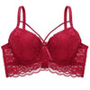 Image of Lace Bras For Women Brassiere Underwire Bralette Sexy Ultra Thin Underwear Plus Size C D cup Lingerie Floral Female Bras