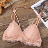Image of Lace Floral Bralette Sexy Wireless Bra For Women Padded Bra Soft Underwear Top Female Lingerie Push Up Wire Free Bralette S-XL
